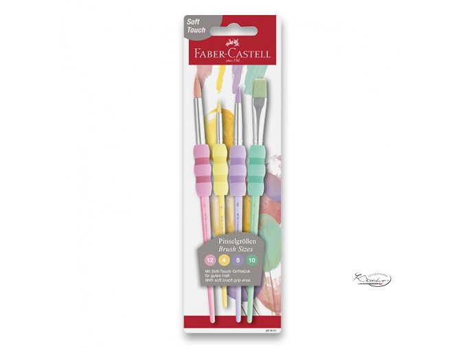 Štětce Faber - Castell Soft Touch  4 ks