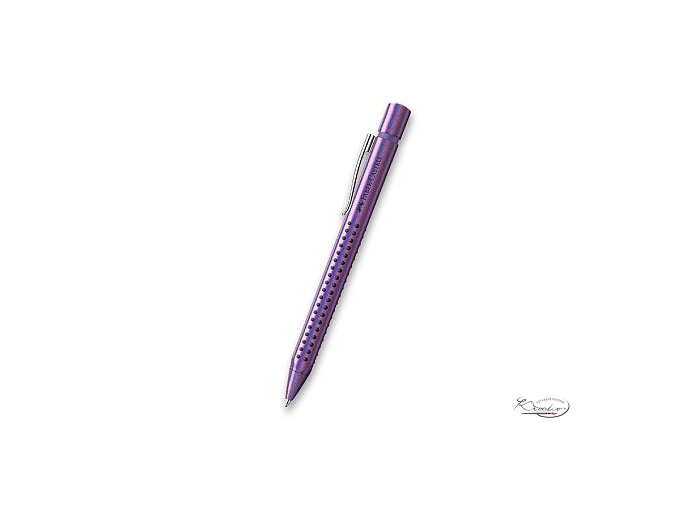 Kuličková tužka Faber-Castell Grip Edition s ergonomickým úchopem a tělem v designu Grip v atraktivní zářivé barvě.  Kuličková tužka (kuličkové pero, propiska):  ergonomický trojhranný tvar patentovaná Grip zóna s masážními a protiskluzovými body pružný kovový klip standardní velkokapacitní náplň XB šířka hrotu 1 mm, šířka stopy 0,5 mm modrá barva náplně inkoust vhodný pro dokumenty