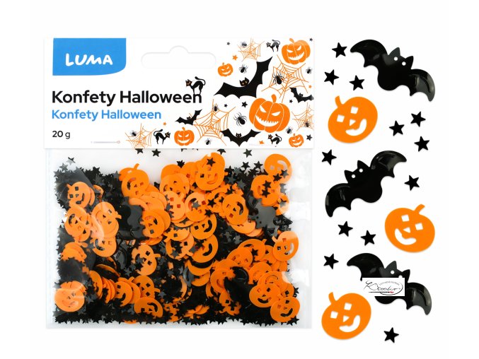 Konfety HALLOWEEN dýně / netopýr 20 g