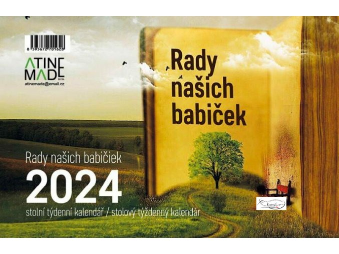 Kalendář 2024 Rady našich babiček, stolní, týdenní, 225 x 150 mm