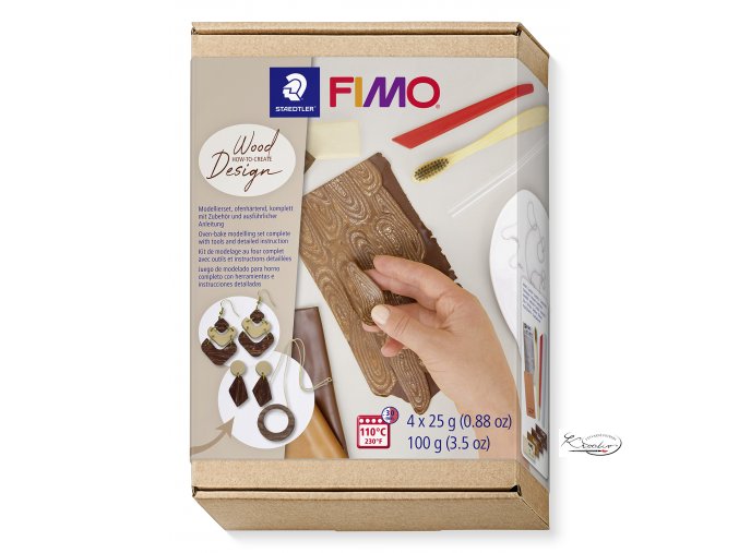 Fimo Soft sada Jak vyrobit DŘEVĚNÝ EFEKT