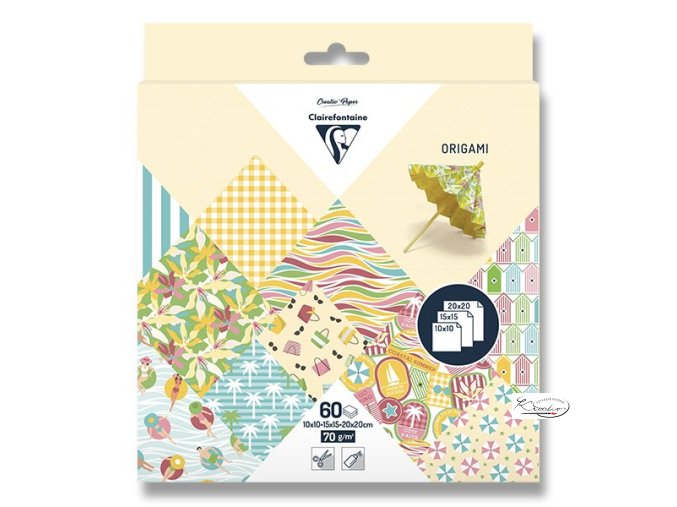 Sada papírů Clairefontaine ORIGAMI Riviera - 60 listů