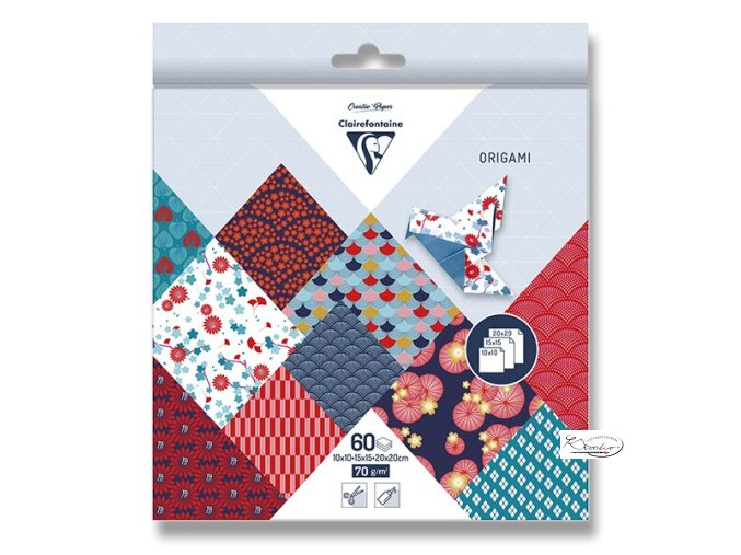 Sada papírů Clairefontaine ORIGAMI Hanayo - 60 listů