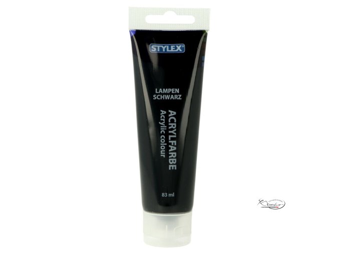 Akrylová barva Stylex 83 ml - Lampová černá