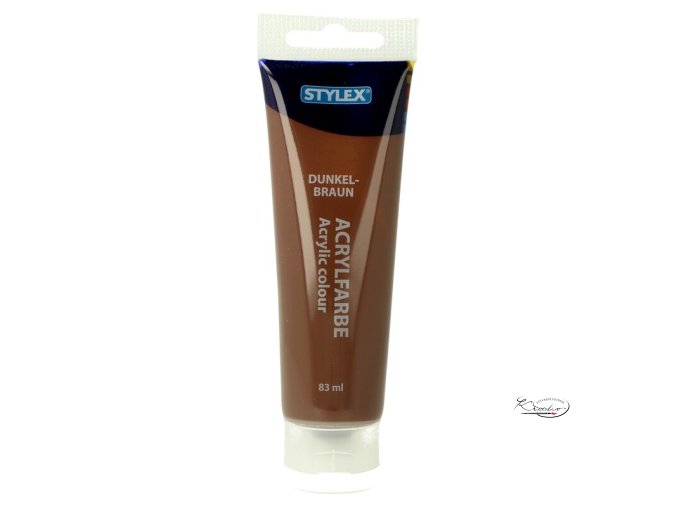 Akrylová barva Stylex 83 ml - Tmavě hnědá