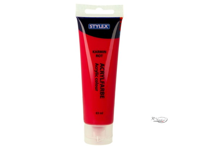 Akrylová barva Stylex 83 ml - Karmínová červená