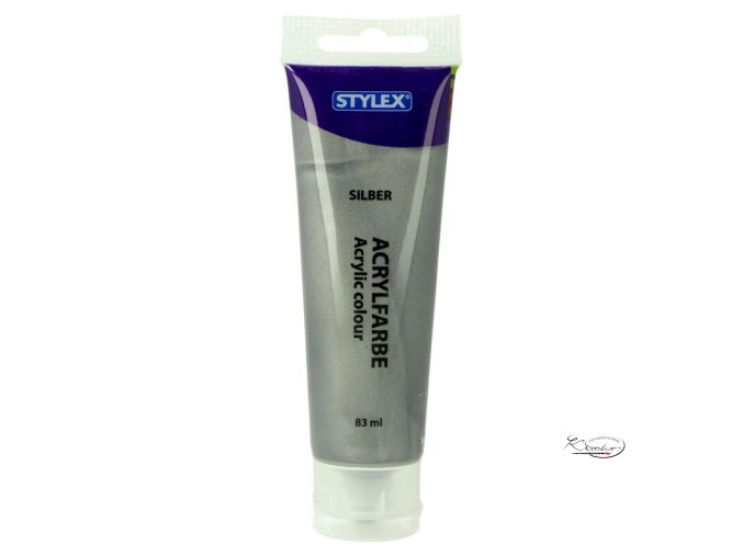 Akrylová barva Stylex 83 ml - Stříbrná