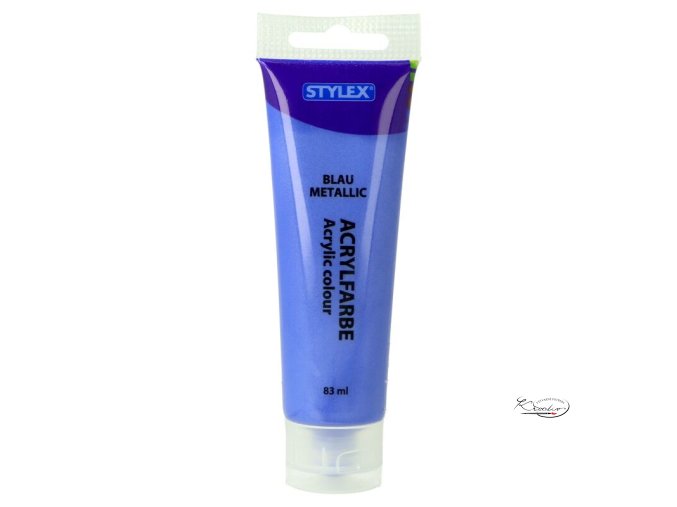 Akrylová barva Stylex 83 ml - Modrá metalická