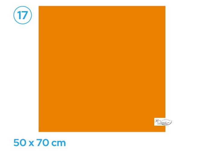 Papír barevný 50 x 70 cm - oranžový