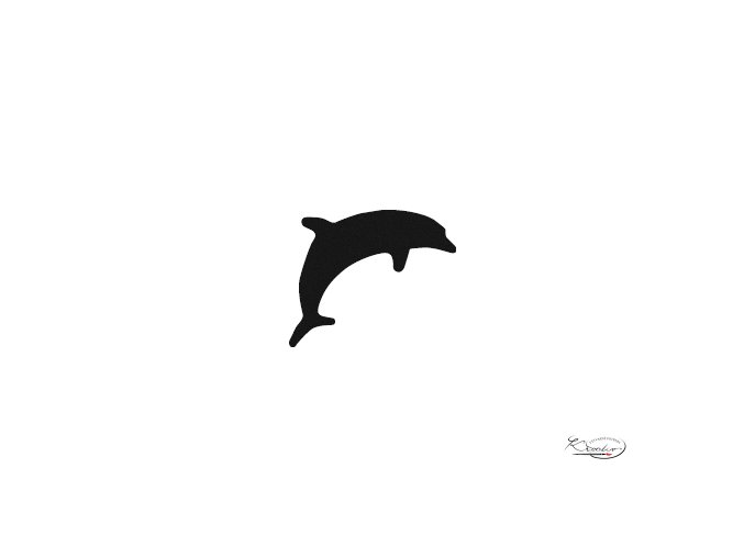 Děrovač červený 15mm - delfín