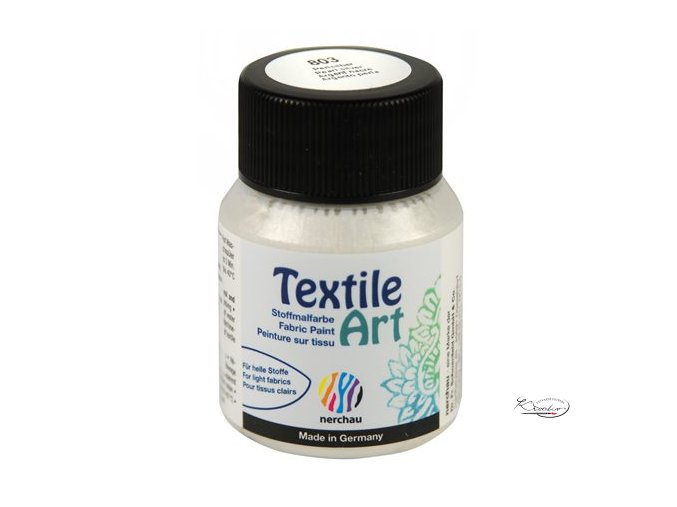 Textile Art 59 ml - 803 Stříbrnobílá perleť