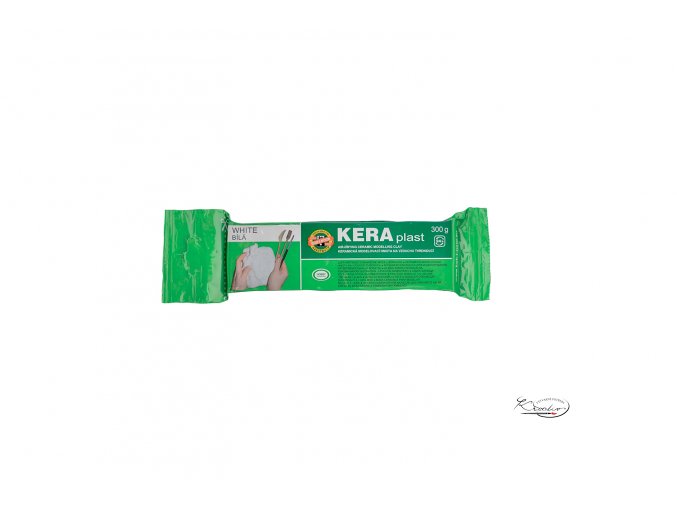 Keramická modelovací hmota Keraplast bílá 300g