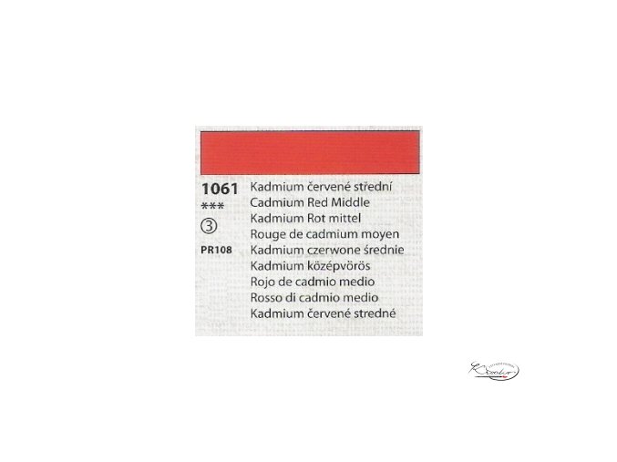 Tempera Umton 35 ml - 1061 Kadmium červené střední