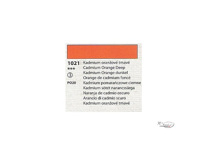 Tempera Umton 35 ml - 1021 Kadmium oranžové tmavé