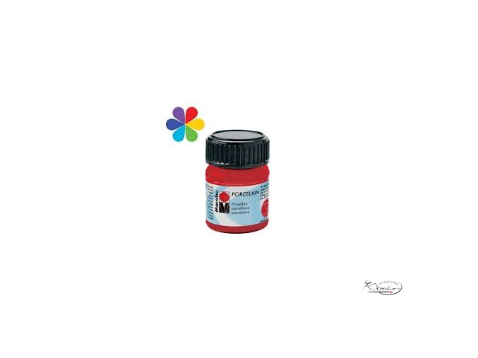Porcelain Marabu 15ml - 125 Červená třešňová