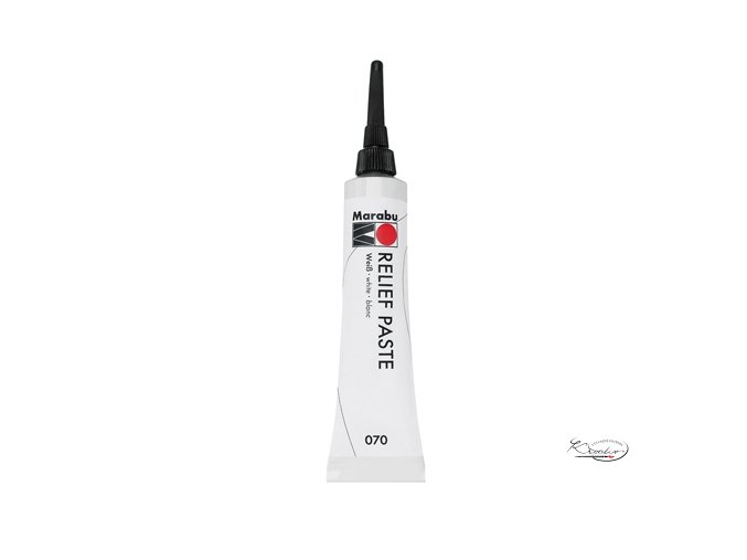 Reliéfní pasta Marabu 20ml - 070 bílá