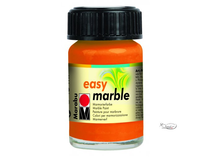 Mramorovací barva easy marble 15ml 013 oranžová