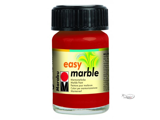 Mramorovací barva easy marble 15ml 038 červená