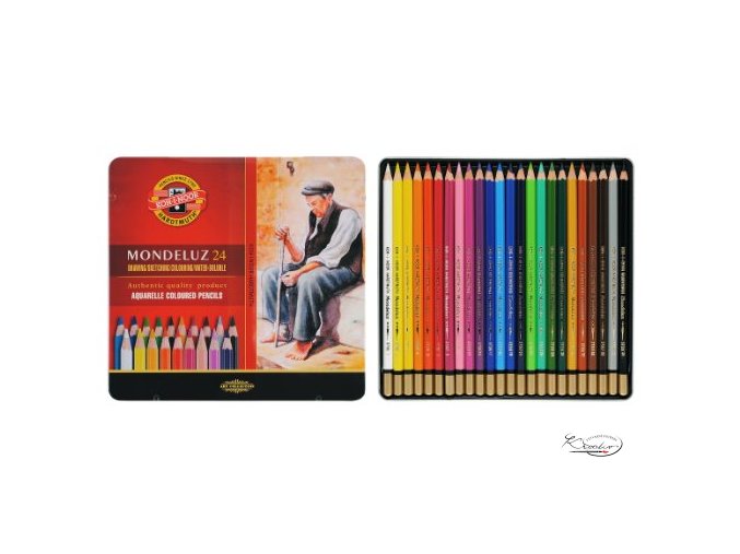 MONDELUZ souprava akvarelových pastelek 24