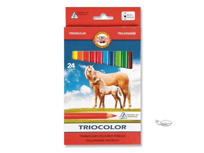 Triocolor pastelky 24 barev
