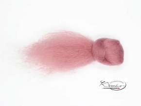 ovci vlna merino barvena cesana 10 gr. jemna 23 sladce ruzova 1671