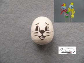 Vatová hlavička zajíc 18mm