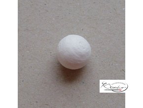 Vatové kuličky - bílé 19 mm/6 ks