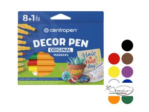 Dekorační popisovače 8+1 Centropen