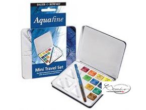 Akvarelové barvy - Aquafine Mini travel set 10