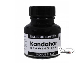 Inkoust černý - Kandahar Indian Black - Daler Rowney 28 ml