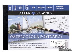 Blok akvarelových pohlednic Daler Rowney A6