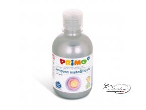 Tempera metalická Primo 300 ml - Stříbrná