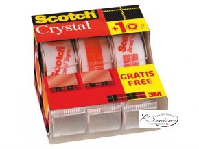 Plakband Scotch 600 19mmx7 5m Crystal Clear handafroller (c)960202