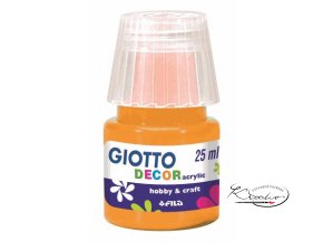 Akrylová barva Giotto Decor Matt 25ml - žlutá tmavá