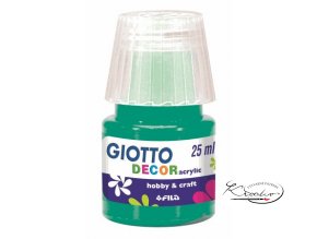 Akrylová barva Giotto Decor Matt 25ml - zelená smaragdově