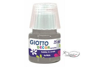 Akrylová barva Giotto Decor Matt 25ml - stříbrná