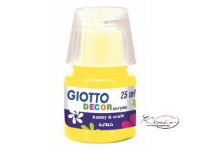 Akrylová barva Giotto Decor Matt 25ml - žlutá