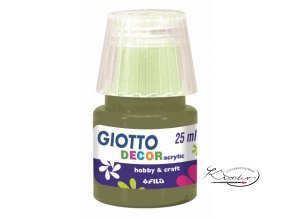 Akrylová barva Giotto Decor 25ml - zelená olivová