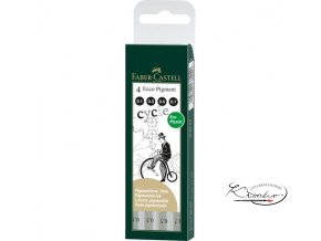 Sada popisovačů Ecco Pigment 4ks / 0,1 - 0,7 mm