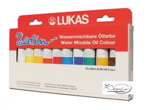 Olejové barvy Lukas Berlin 10x20ml - ředitelné vodou