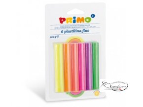 Plastelína Primo Fluo 6x17g