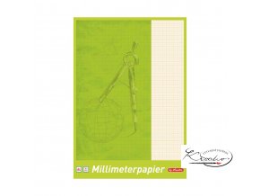 Milimetrový papír v bloku A4 / 25 listů / 80 g / m2
