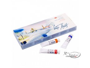 Sada akvarelových barev White Nights v tubách 12 x 10 ml