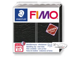 Fimo Effect Leather - 909 černá