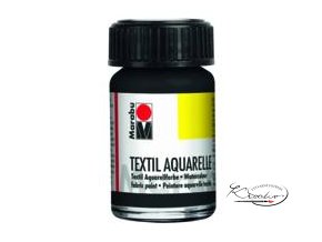 Barva na textil Aquarelle 15 ml - 073 Black