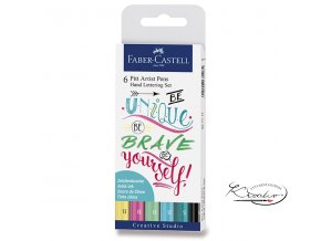 Popisovače Faber-Castell Pitt Artist Pens Hand Lettering 6