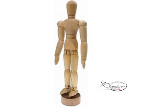 Dřevěná figurína - manekýn 14 cm