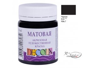 Akrylová barva Decola Matt 50 ml - černá