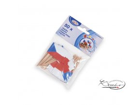 Napichovátka - Česká vlajka 50 ks