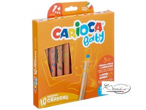 Pastelky Carioca Baby Crayon 3 in 1 / 10 barev